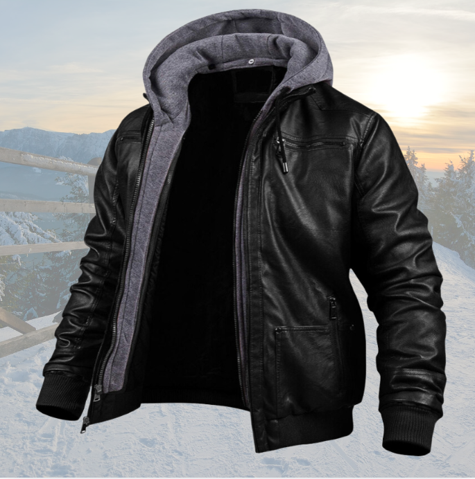 Thomas | Chaqueta de cuero de invierno