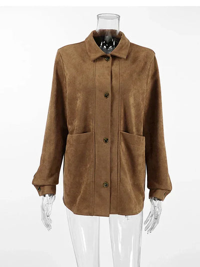 Isabella | Chaqueta marrón elegante para mujer