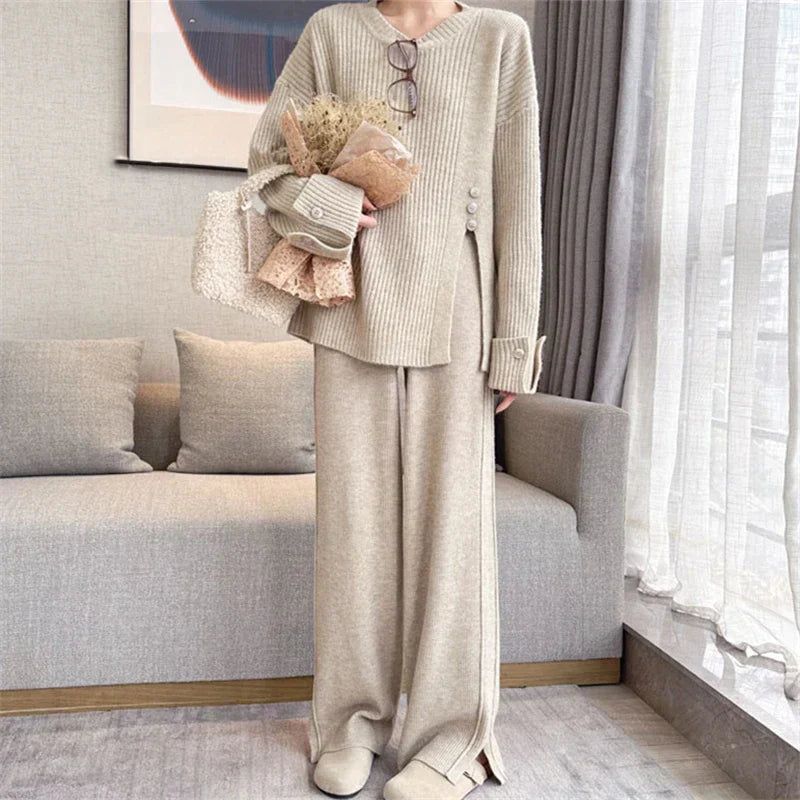 Fiona | Elegante Conjunto de Suéter y Pantalones de Chándal para un Estilo Cómodo y Chic