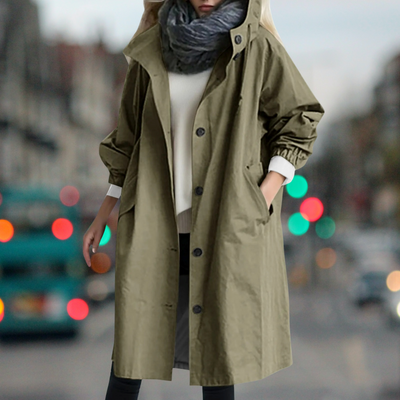 Ava - Trench coat impermeable y cálido
