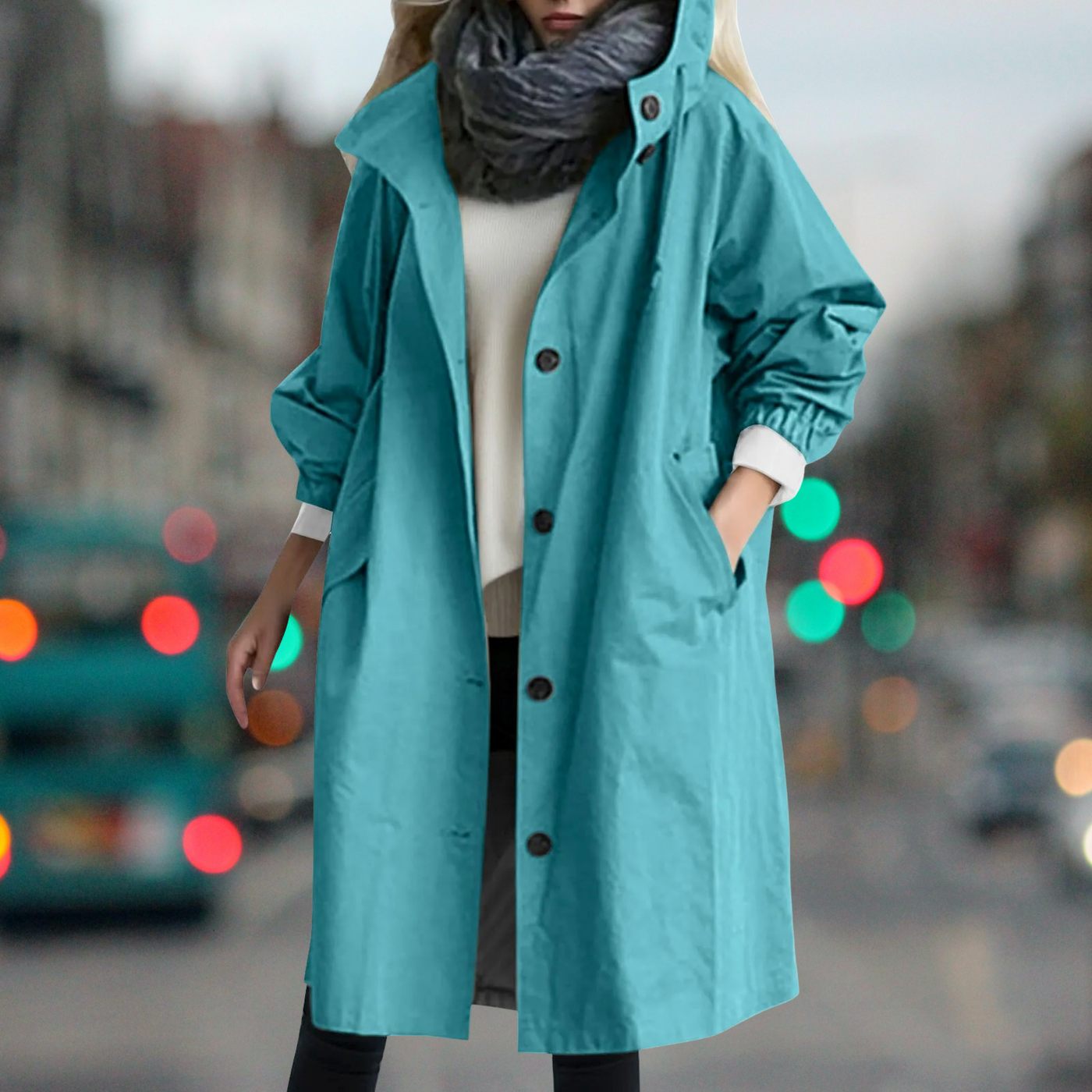Ava - Trench coat impermeable y cálido