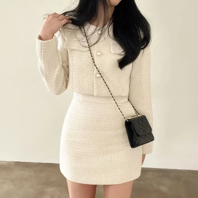 Tamara | Elegante conjunto de dos piezas de tweed para mujeres