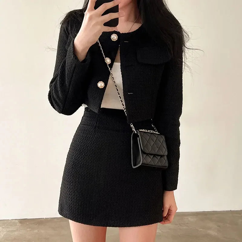 Tamara | Elegante conjunto de dos piezas de tweed para mujeres