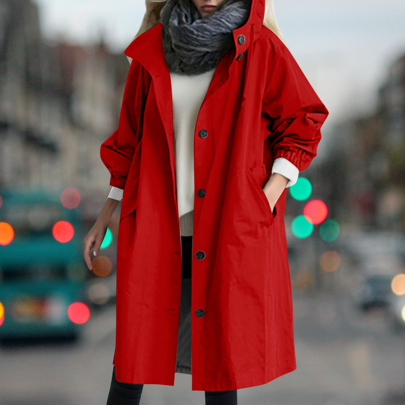 Ava - Trench coat impermeable y cálido