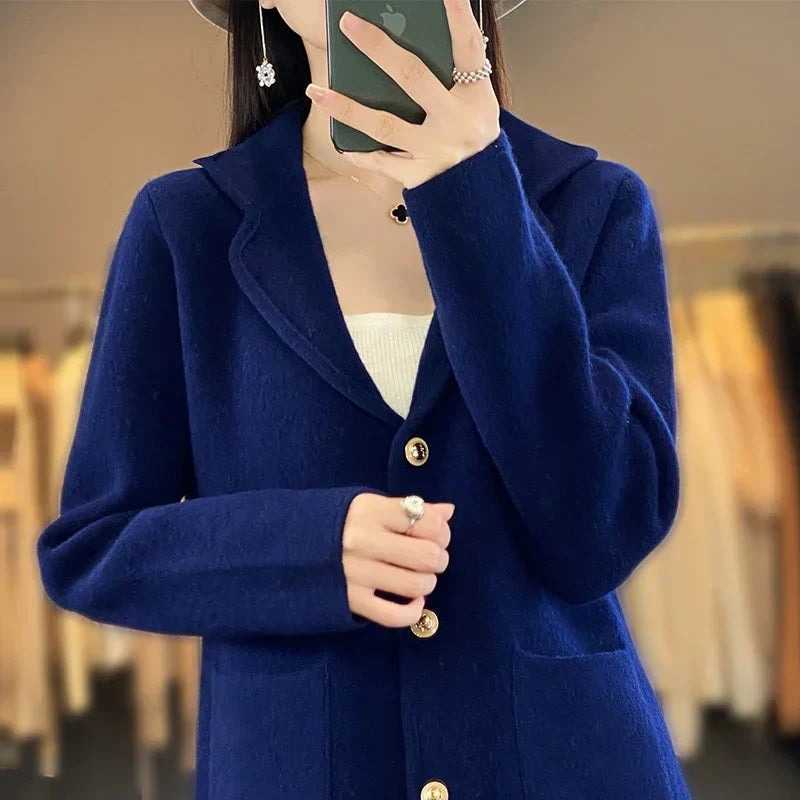 Paula | Chaleco Blazer de Tejido Clásico para un Look Elegante