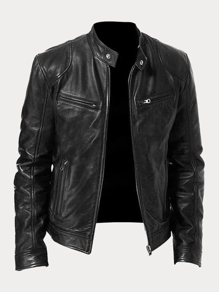 David | Chaqueta de cuero casual