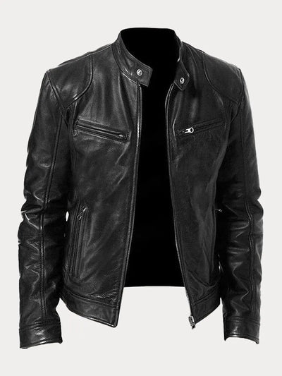 David | Chaqueta de cuero casual