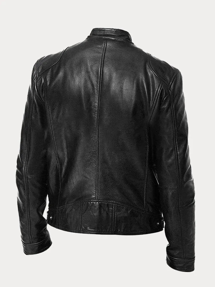 David | Chaqueta de cuero casual
