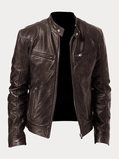 David | Chaqueta de cuero casual