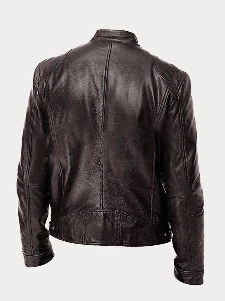 David | Chaqueta de cuero casual