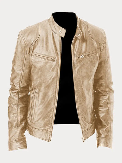 David | Chaqueta de cuero casual