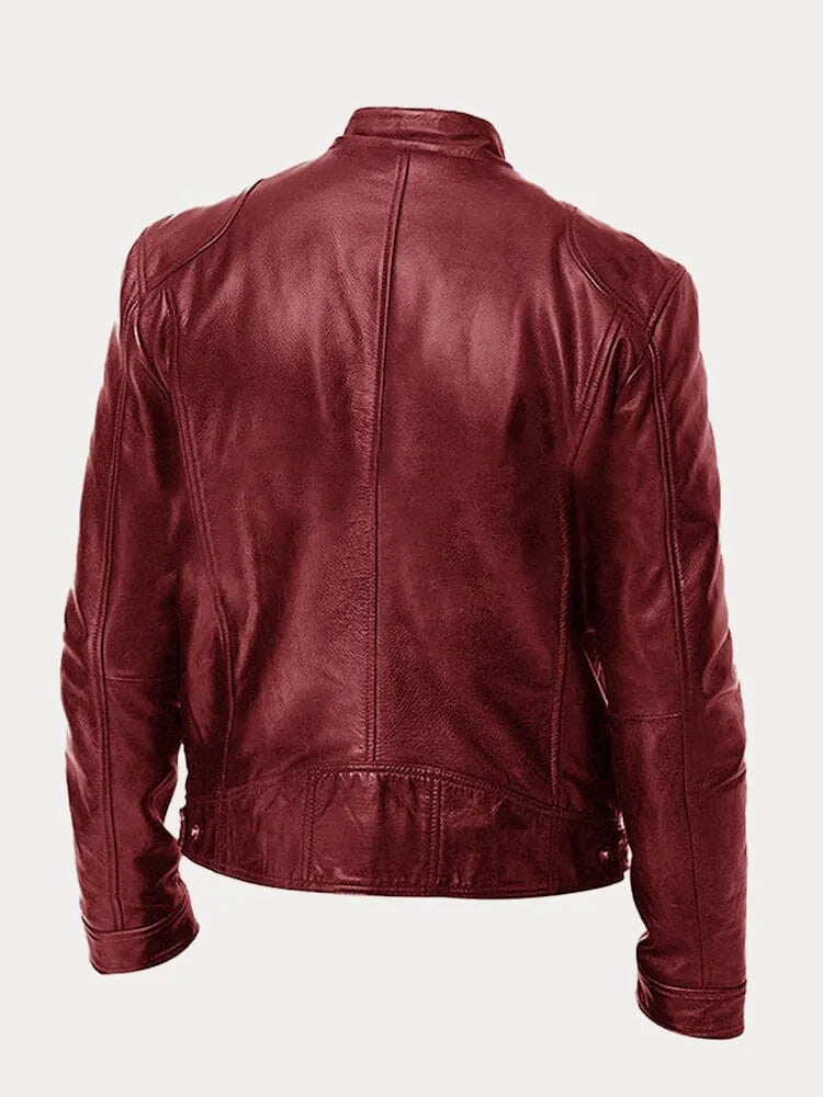 David | Chaqueta de cuero casual