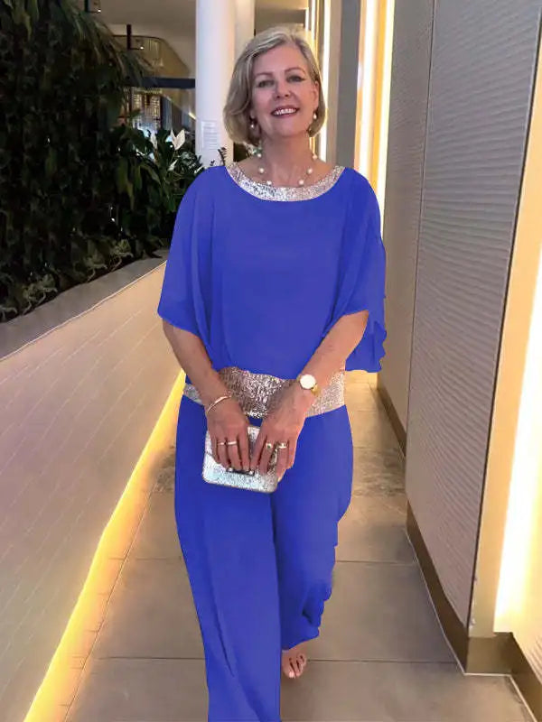Violeta | Conjunto Chic Valeria: Pantalones Elegantes + Blusa Estilizada
