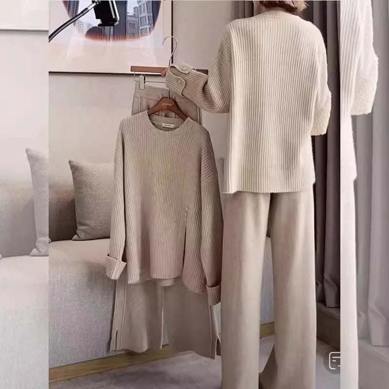 Fiona | Elegante Conjunto de Suéter y Pantalones de Chándal para un Estilo Cómodo y Chic