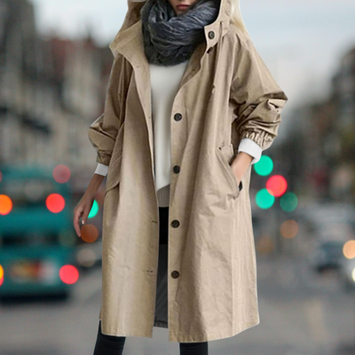 Ava - Trench coat impermeable y cálido