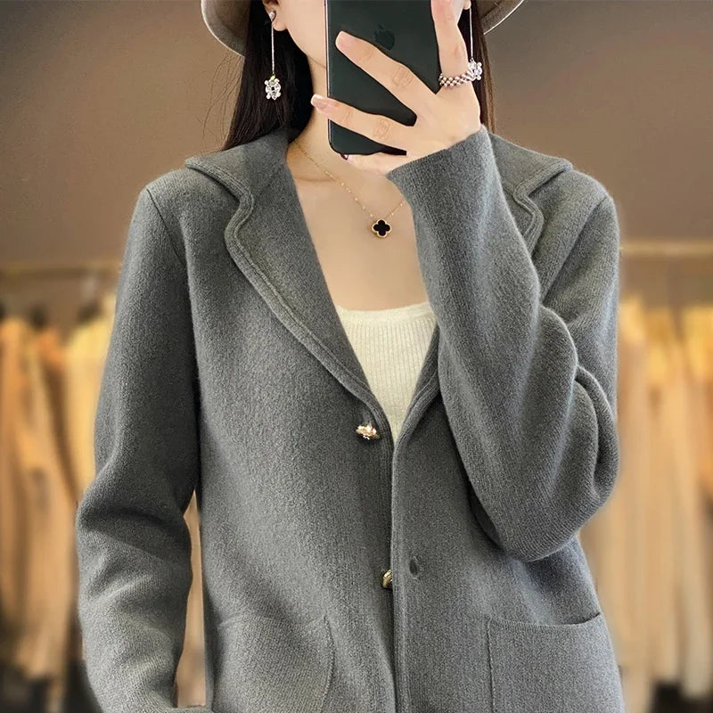Paula | Chaleco Blazer de Tejido Clásico para un Look Elegante