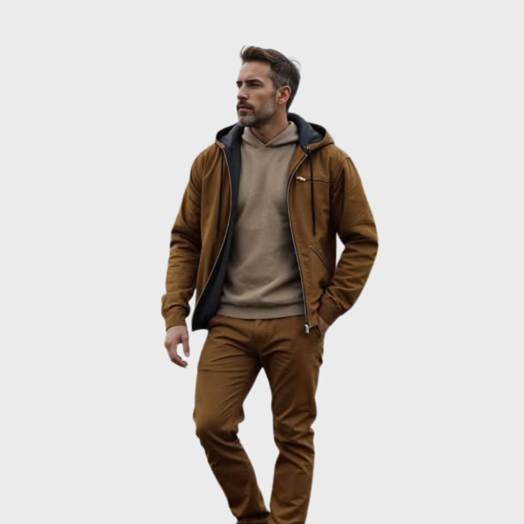 Charles | Chaqueta vintage clásica con forro