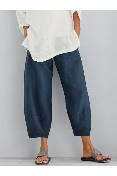 Lorena | Pantalón de algodón con bolsillos amplios y diseño casual
