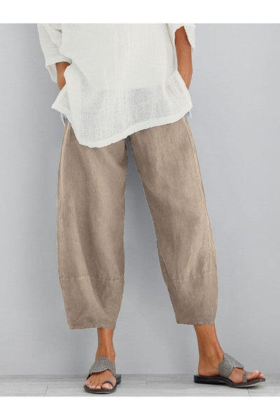 Lorena | Pantalón de algodón con bolsillos amplios y diseño casual