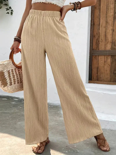Diana | Pantalón de cintura alta con pierna ancha para silueta elegante