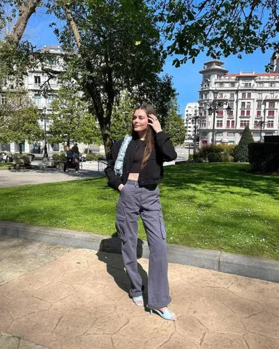Marina | Pantalón cargo con diseño recto y ajuste perfecto