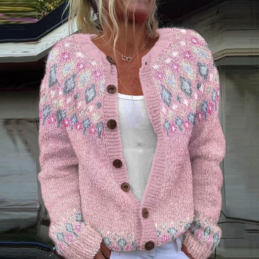 Ella | Suéter Rosa Luxe para un Estilo Delicado