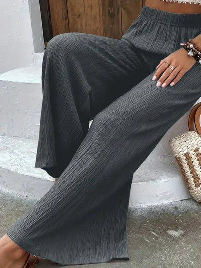 Diana | Pantalón de cintura alta con pierna ancha para silueta elegante
