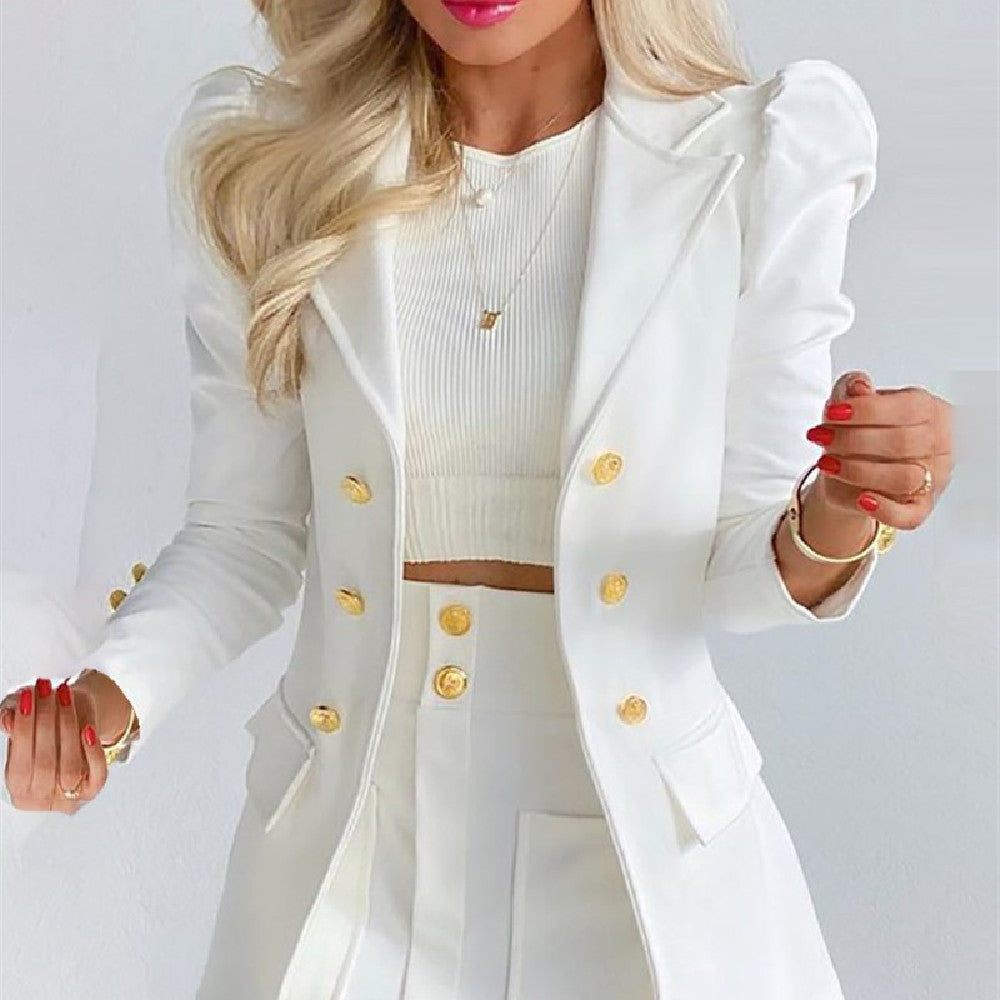 Kiara | Elegante conjunto de minifalda y blazer en vibrantes colores para women