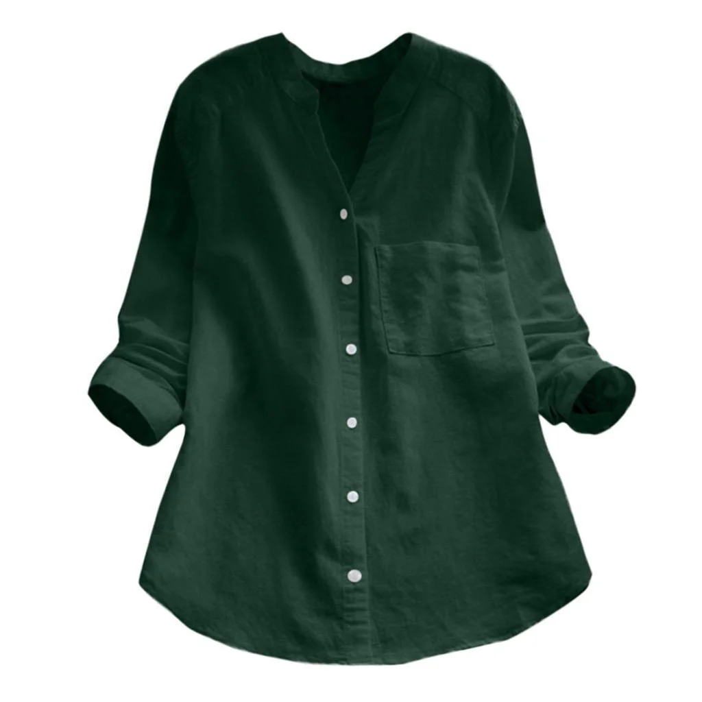 Samira | Camisa holgada informal de lino y algodón