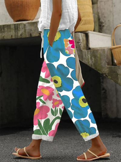 Pantalón Casual Valentina con Encantador Estampado Floral