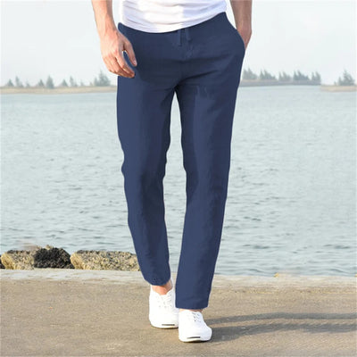 James | Pantalones de lino ligeros, perfectos para el verano.