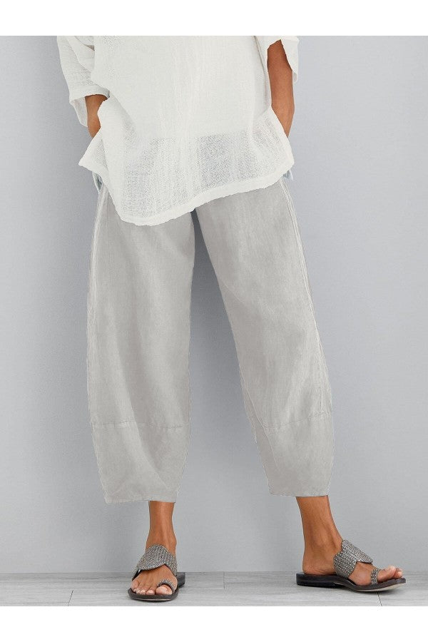 Lorena | Pantalón de algodón con bolsillos amplios y diseño casual