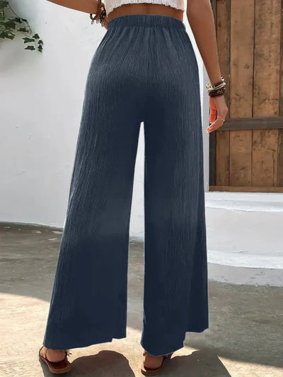 Diana | Pantalón de cintura alta con pierna ancha para silueta elegante
