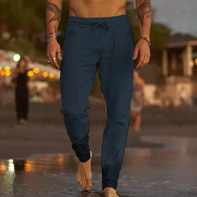 William | Pantalones de lino de alta calidad, frescos y cómodos.