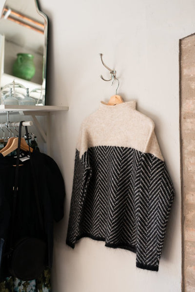 Scarlett | Sudadera con Diseño de Herringbone para un Look Sofisticado