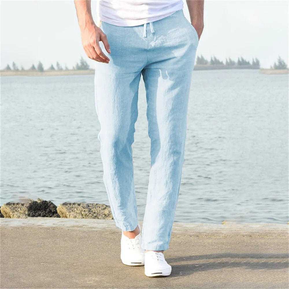 Max | Pantalones de lino frescos, ideales para el verano.