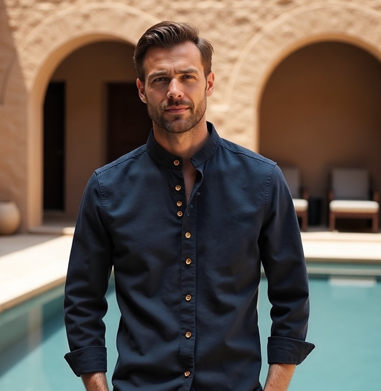 Kevin | Camisa "Katana" de Estilo Japonés