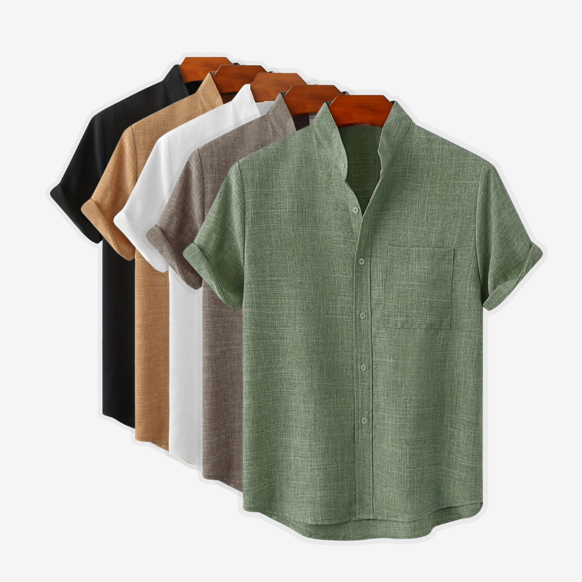 Claudio | Elegante Camisa de Hombre en Algodón y Lino