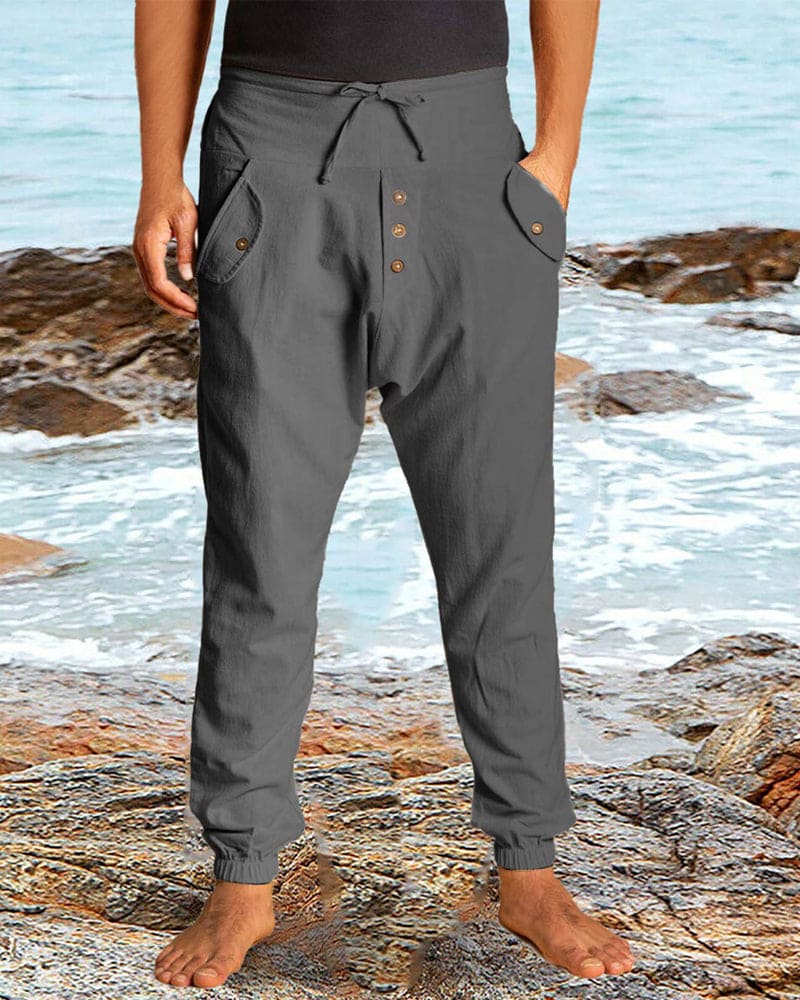 Jack | Pantalones harem de lino, frescos y cómodos.