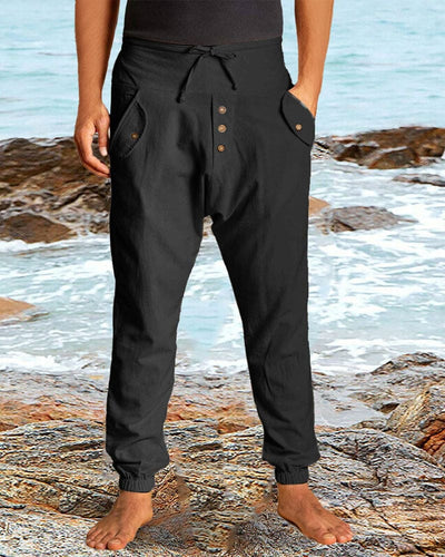 Jack | Pantalones harem de lino, frescos y cómodos.